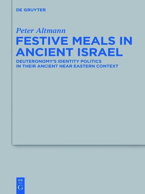 cover image of Festive Meals in Ancient Israel